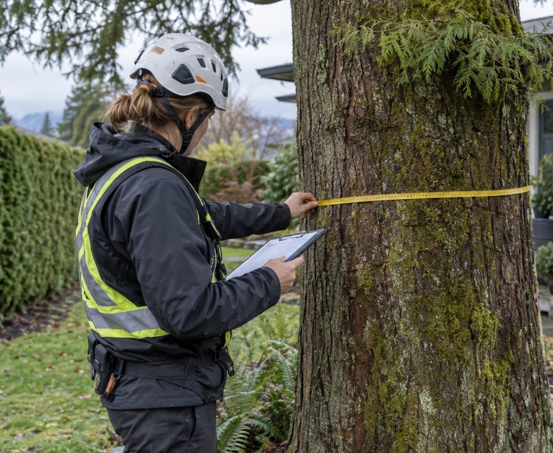 Arborist report tree inspection in Richmond BC